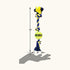 Petsport Twisted Chews Mini Three Knot Cotton Rope with Tuff Ball Dog Toys-12/1.8 inch